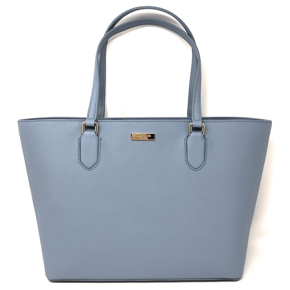 KATE SPADE New York Medium Dally Laurel Way Tote Bag in Cloud Cover Blue Leather - Picture 1 of 7